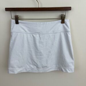 Girls White Tennis Skirt